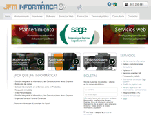 Tablet Screenshot of jfminformatica.com